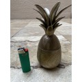 vintage brass pineapple container , india