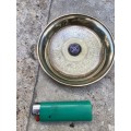 vintage RMMV stirling castle brass compass ashtray plate