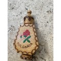 bulgarian folk art trinket with rose oil perfume