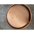 vintage royal sable copper plate Giraffe scene 29cm