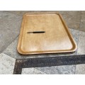 vintage  silva teak wood tray sweden 48cm x 37cm