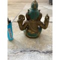 vintage Ganesha Ganesh Hindu brass Lord god Elephant figurine statue