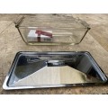 vintage pyrex 212 bread loaf bain marie with stainless steel kitchen grade lid