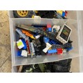 lego random lot in storage sorting box