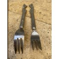 carol boyes vintage fork pair