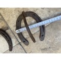 vintage horse shoe coat hook with random horseshoe