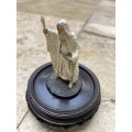 Gandalf the white nlp 2003 Lord of the rings figure on wood pedestal