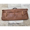 antique old italian leather bag ww1 period with signs of age