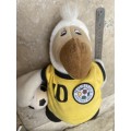 rare wally dodo 2006 plush doll in fifa soccer mascot outfit Mauritius