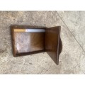antique walnut burr cigarette case wood treen snuff box