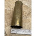 old  brass shell 1941 trench art for umbrella / walking stick