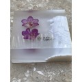 preserved orchid paperweight merlon design Singapore