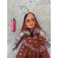Indian doll Rajasthani Wood Folk Puppets Doll