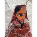Indian doll Rajasthani Wood Folk Puppets Doll