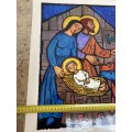 Vintage religious poster mural nativity Christ   Gruger rollable