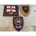 Vintage Nautical wood plaques trophy lot  NSRI RNLI  master mariners wall hangings sea rescue