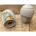 Noritake Malaysia airlines salt and pepper