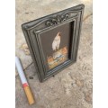 Vintage small pewter frame Taiwan