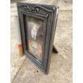 Vintage small pewter frame Taiwan