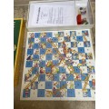 Vintage luno snakes and ladders by spears game