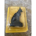 Vintage Egypt Bastet black cat stone statue 9cm in original packaging