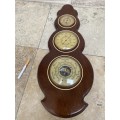 Vintage Baromaster barometer weather station sleeper wood