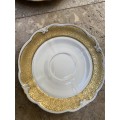 graf von henneberg porcelain  1777 gold plate And saucer