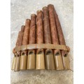 bamboo pan pipe panpipe flute 8 pipes