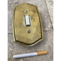 Vintage solid brass light switch cover plate art deco