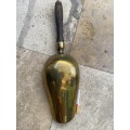Vintage large brass scoop