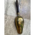 Vintage large brass scoop
