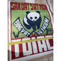 Vintage original panda poaching propaganda war poster Vietnam