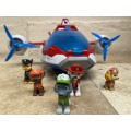 Paw patrol air patroller plane  with pup figure buddies  lot of 5
