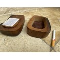 Antique fire oak trinket box rustic history Richard & Di Clatworthy uk national trust