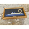 Vintage ship clock  MS Achille Lauro