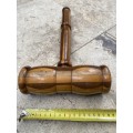 Vintage wood gavel mallet auctioneer judge hammer