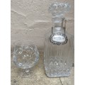 WATERFORD CRYSTAL BRANDY BALLOON SNIFFER GLASS  Sterling silver label lead crystal decanter