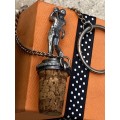 Vintage golfer golf wine stopper with anchor ring