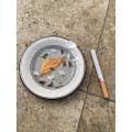 Vintage Villeroy & Boch porcelain ashtray trinket plate rooster chicken Gerard Laplau