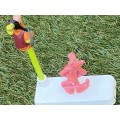 Vintage bully pink panther pen holder + goofy Disney pencil topper 80s with pencil