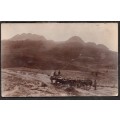 South Africa, The Devil`s Knuckles near Barberton. oxwagon in foreground, photo