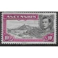 Ascension Island, GVIR, 1944, 10/, perf 13, MH *