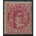 Cook Islands, 1914, 1 d red, perf 14, MH *