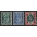 Bechuanaland,EVIIR, 1904 , 1/2d, 2 1/2d, 1/,MH *