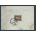 Germany, Munchen Riem, horse races, 1936, 42pf brown, sheetlet used, 26.7 36