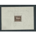 Germany, Munchen Riem, horse races, 1936, 42pf brown, sheetlet MNH **
