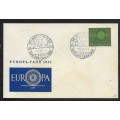 Germany EUROPA 1961, 10pf on FDC, GROSSGERAU EUROPA TAG 1.12.60 special c.d.s unaddressed