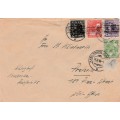 Germany American -British Zone , cover 4 colour frankng (1 removed) KARLSRUH 30 8 48 >S.Africa