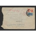 South Africa, WWII, 9d, DURBAN ...44 >PoW Camp in Germany