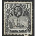 Saint Helena, GVR, 1936, 1/2d, grey - black & black, MH *